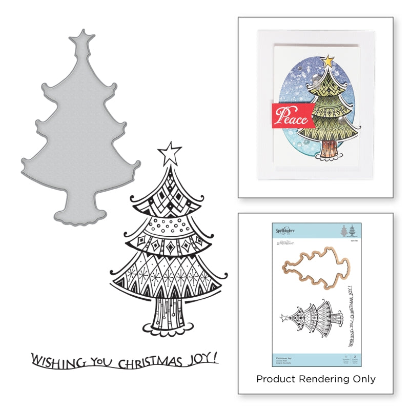 Spellbinders Christmas Joy Stamp & Die Set