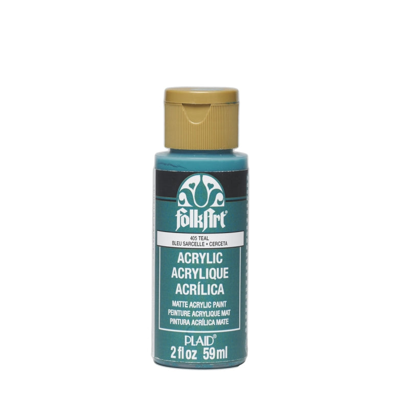 Teal Folkart Acrylics 2oz