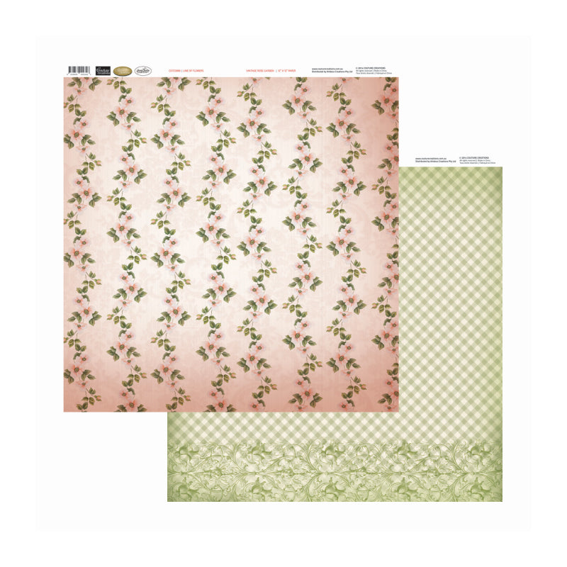 Artdeco Creations Con Line Of Flowers Packs Of 10 Sheets