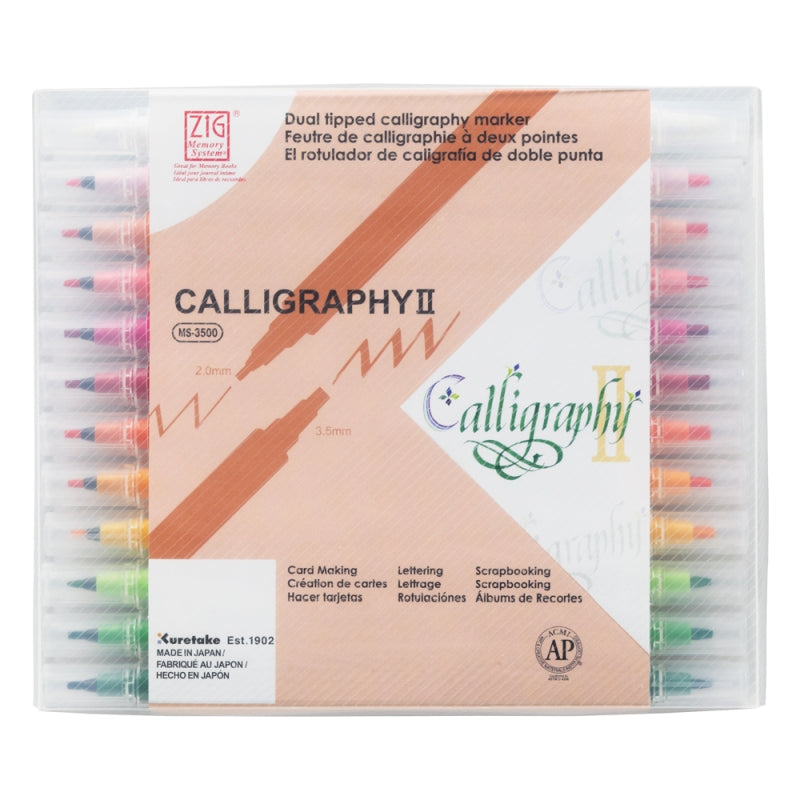 Kuretake Zig Memory Calligraphy X24 Colour Set