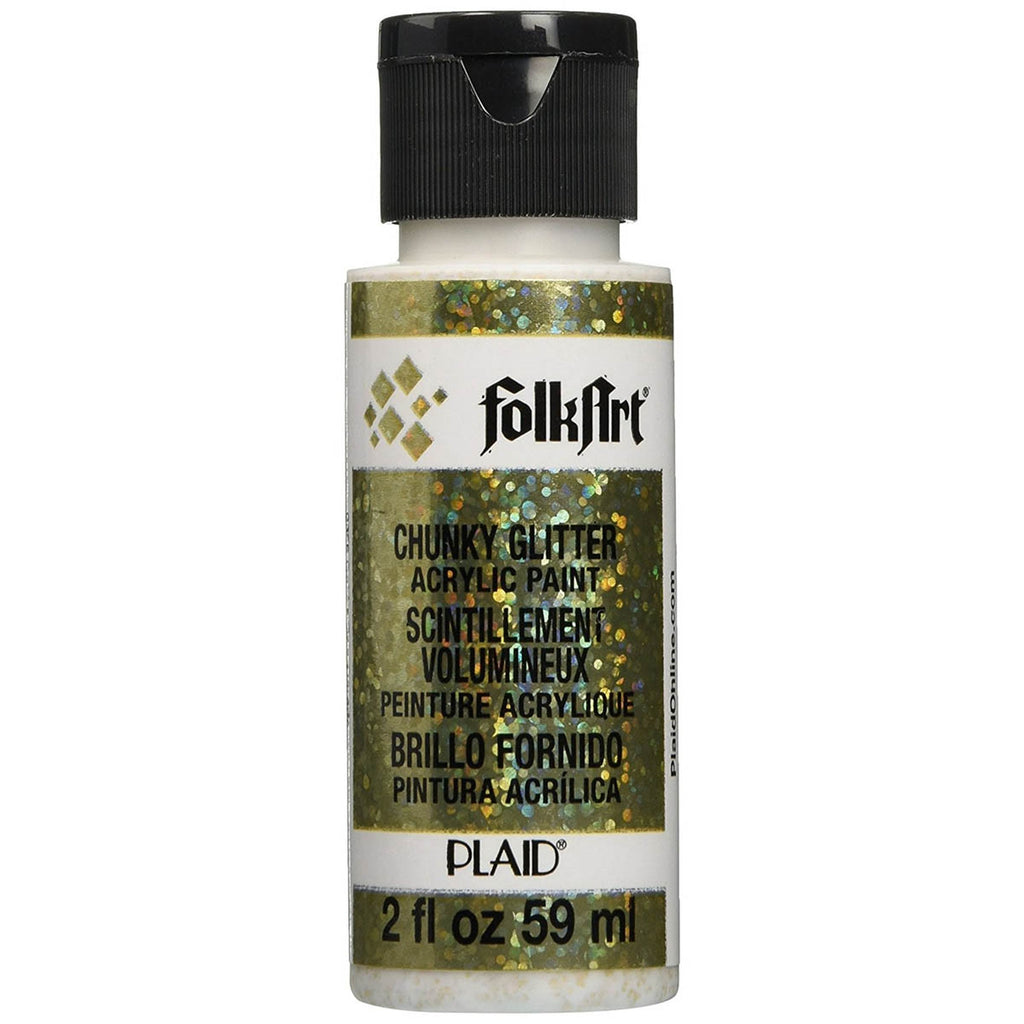 Chunky Gold Folkart Extreme Glitter 2oz