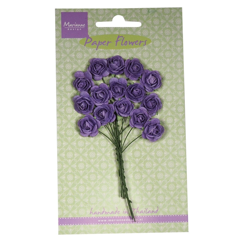 Marianne Design Roses - Dark Lavender Flower Embellishments