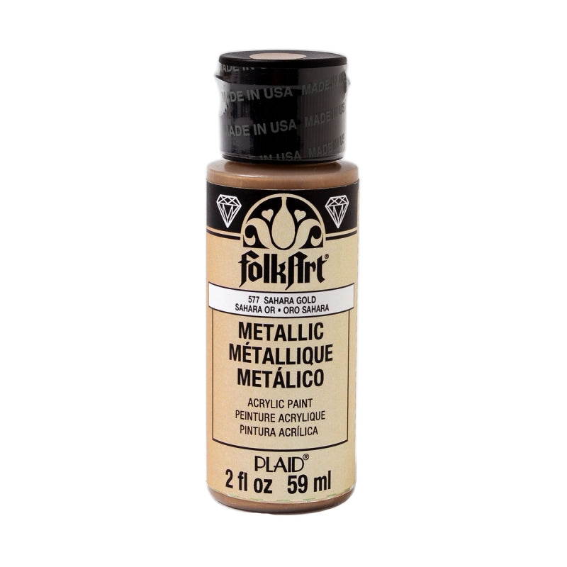 Sahara Gold Metallic Folkart 2oz