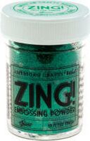 American Crafts Embossing Powder Green Glitter