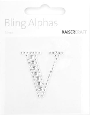 Kaisercraft Rhinestone  Silver Letter