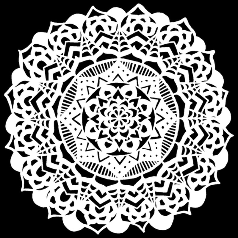 The Crafters Workshop 6x6 Stencil Fancy Mandala