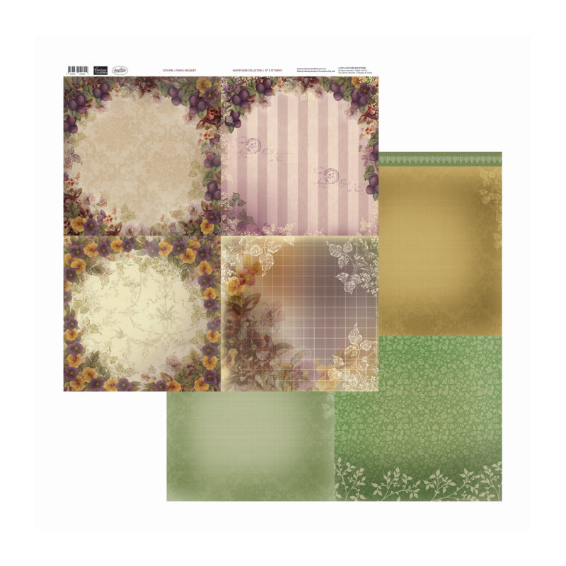 Artdeco Creations Con Floral Bouquet Packs Of 10 Sheets