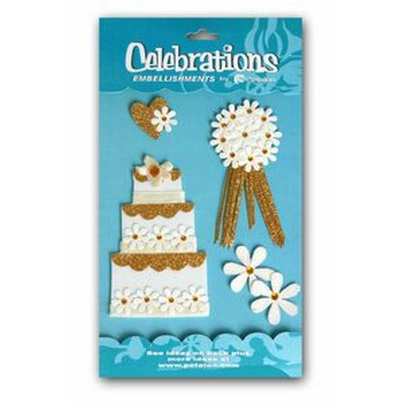 Petaloo 3-tier Cake Gold/cream