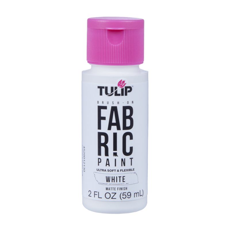 Tulip Matte White Brush-on Fabric Paint 2oz