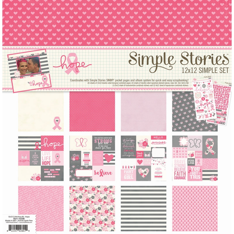 Simple Stories (6)12x12shts,(2)6x12 Stickers