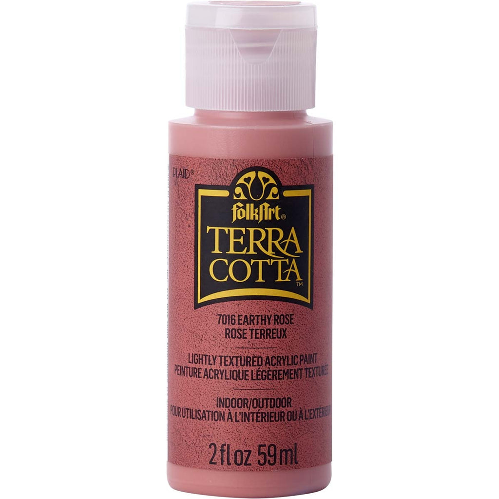 Earthy Rose Folkart Terra Cotta Textured Paint - 2 Oz