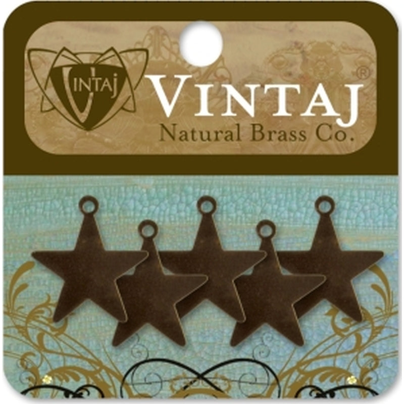 Vintaj Natural Brass Co. 19mm Tiny Artisan Star