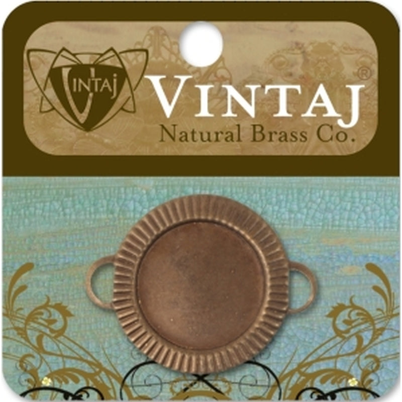 Vintaj Natural Brass Co. 22mm Game Piece Bezel