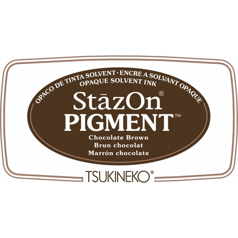 Tsukineko Stazon Pigment Pad Chocolate Brown