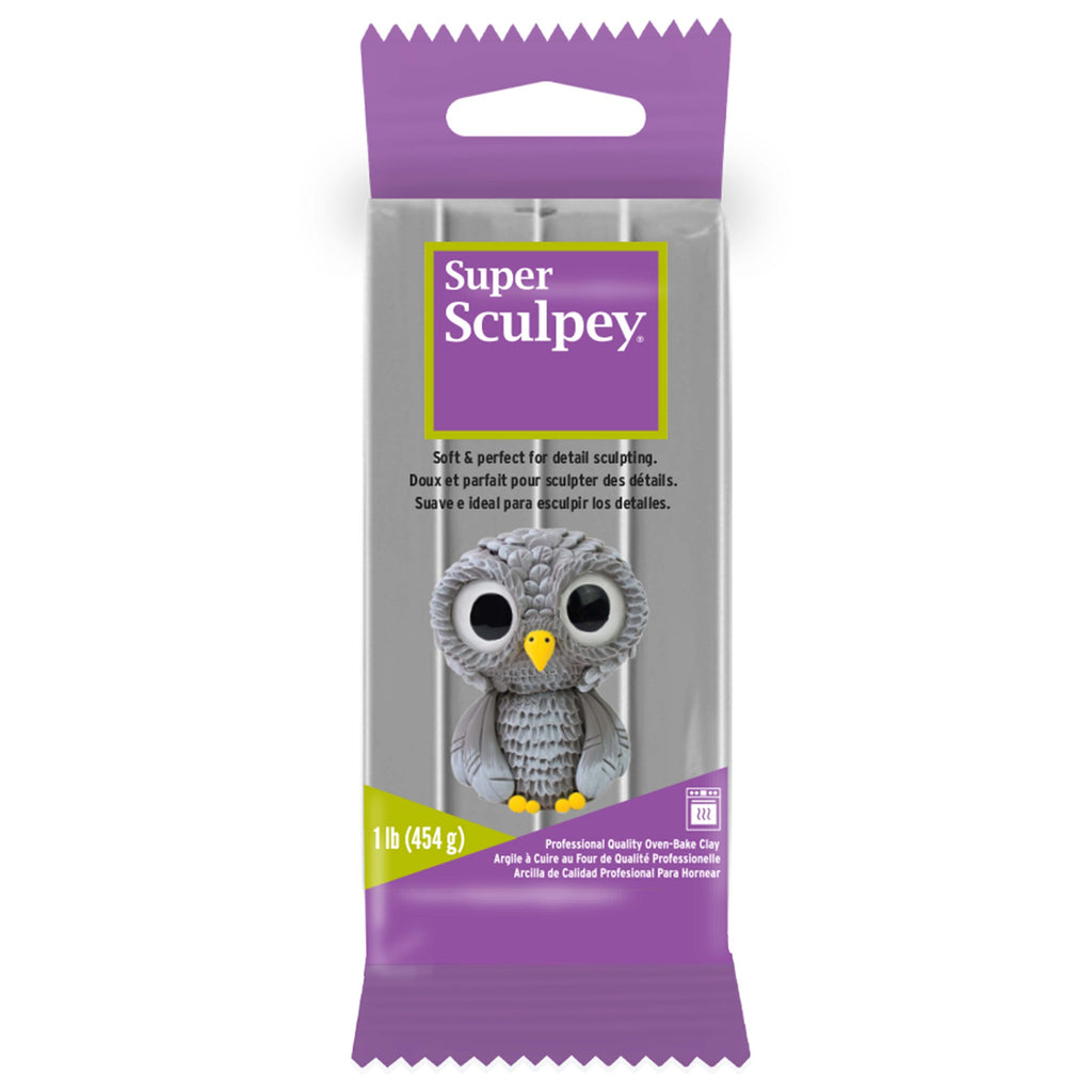 Super Sculpey - Grey, 1 Lb (454 G)