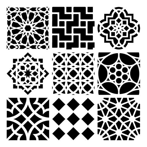 The Crafters Workshop 6x6 Stencil Moroccan Tiles