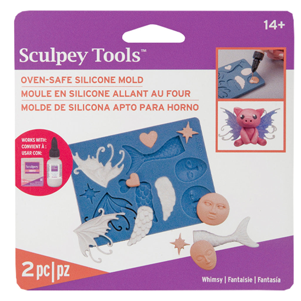 Sculpey Silicone Oven Safe Mold Whimsy