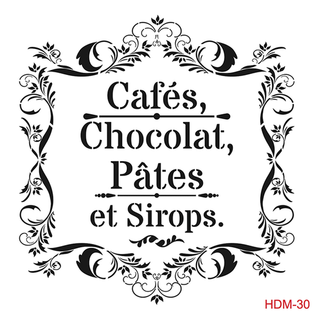 Cadence 25 X 25 Midi Stencil - Cafe Chocolat