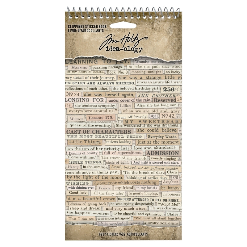 Advantus Tim Holtz Clipping Stickers Book