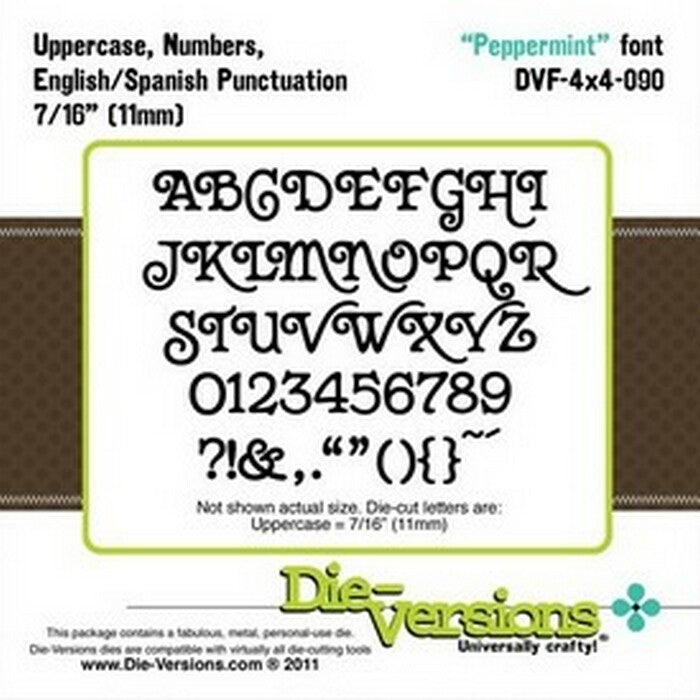 Die-Versions Fonts - Peppermint