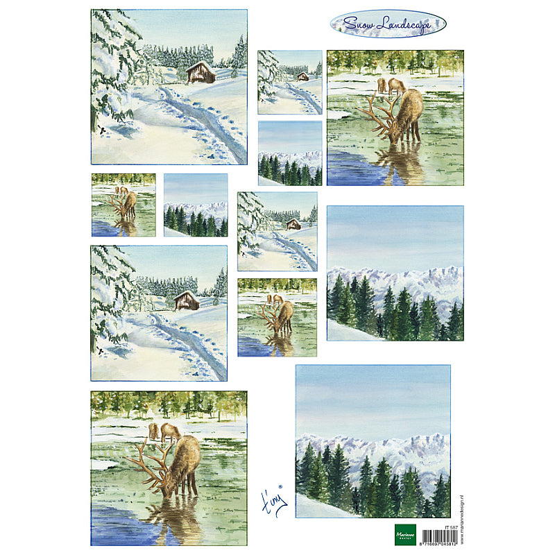 Marianne Design Stiny's Winter Landscapes Packs Of 10's