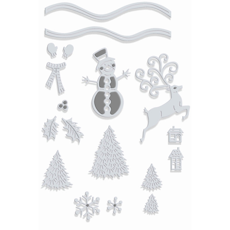 Sue Dix Snow Globe Accessories Sweet Dixie Cutting Die