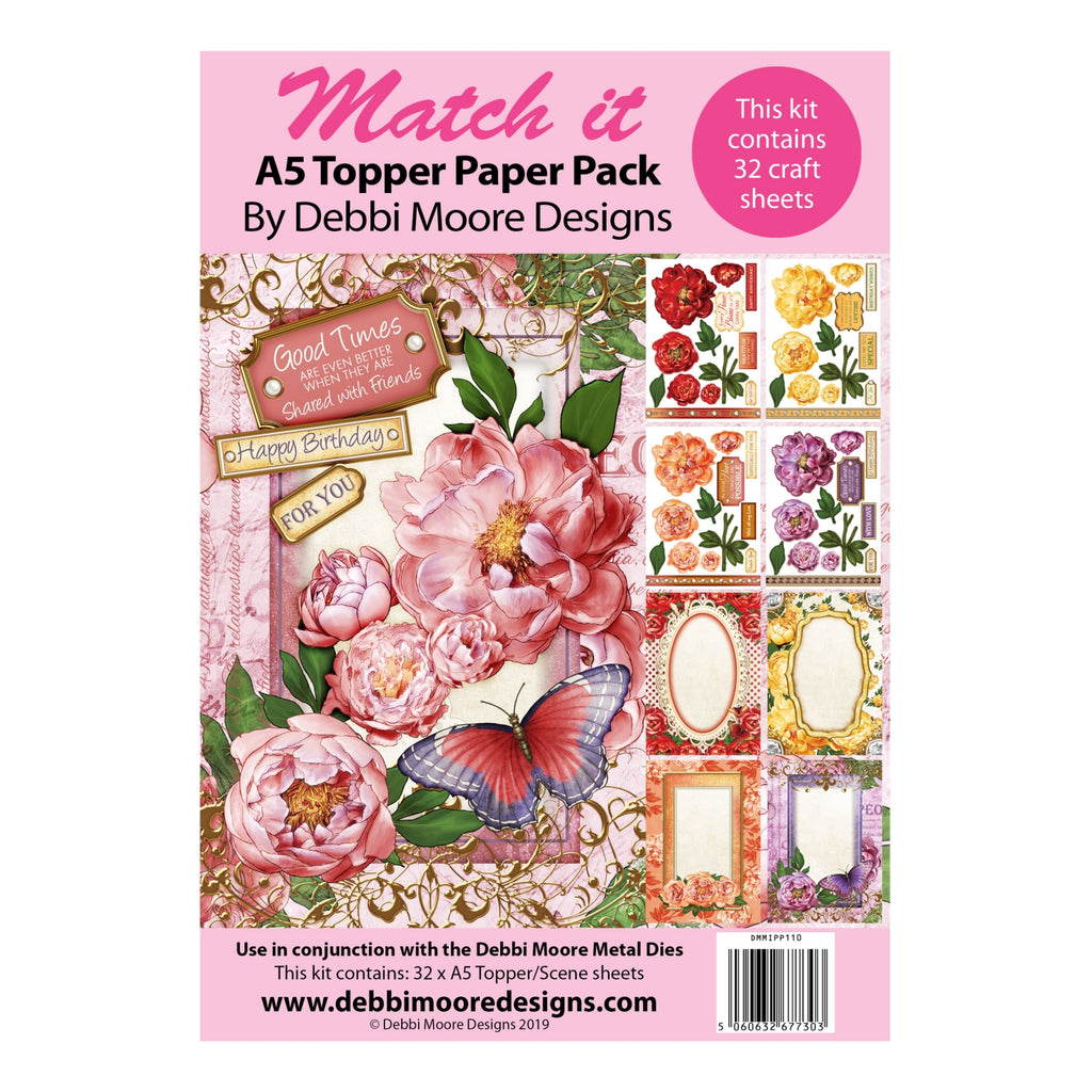 Debbi Moore Designs Match It Peony Dreams Paper Pack