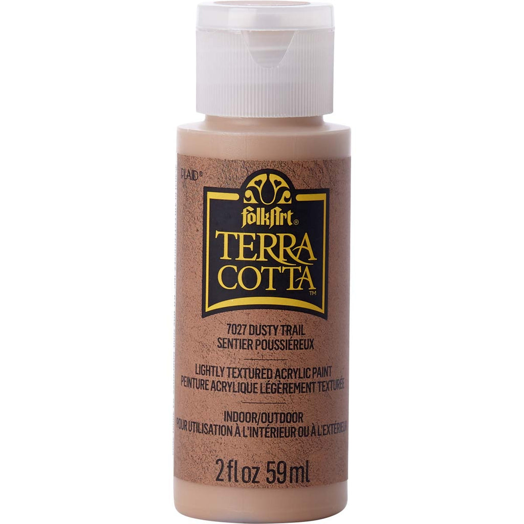 Dusty Trail Folkart Terra Cotta Textured Paint - 2 Oz.