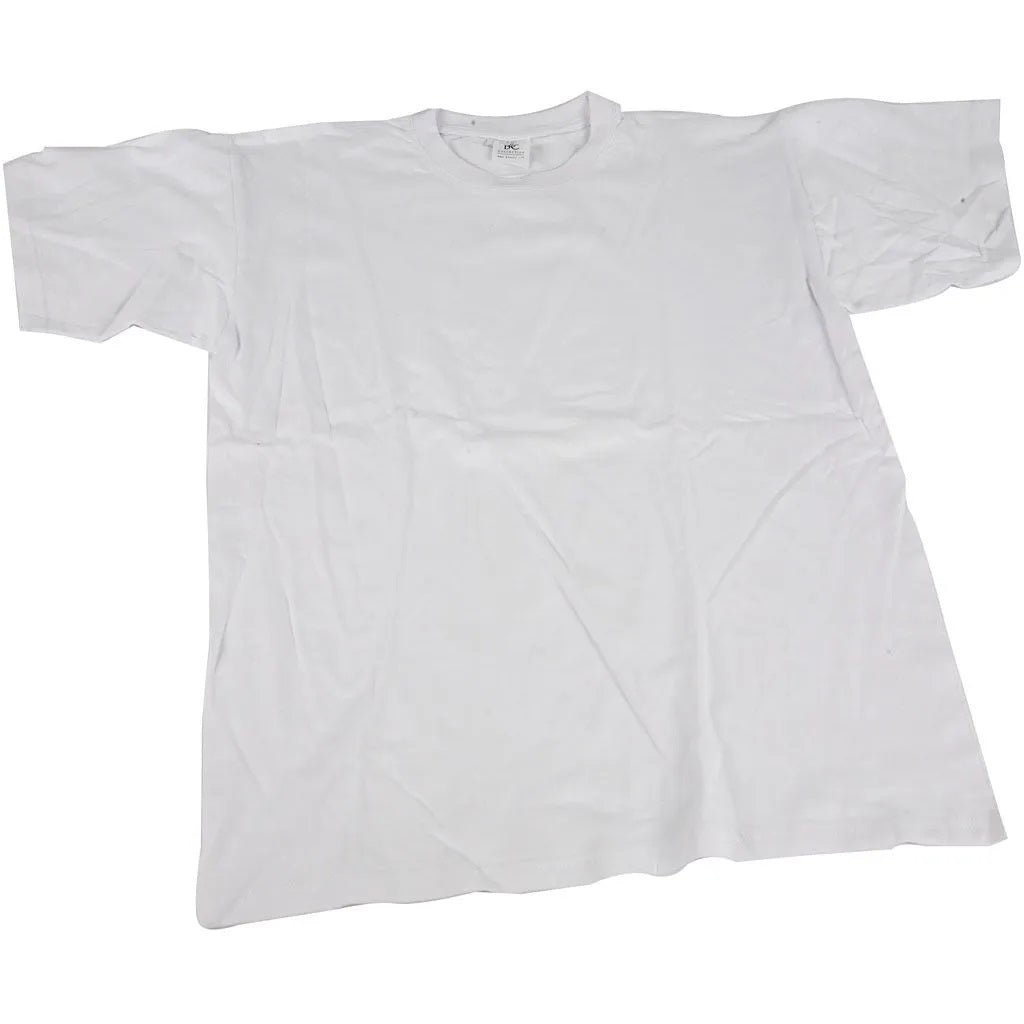 Creativ T-shirts White Size Small  W 48 Cm Round Neck