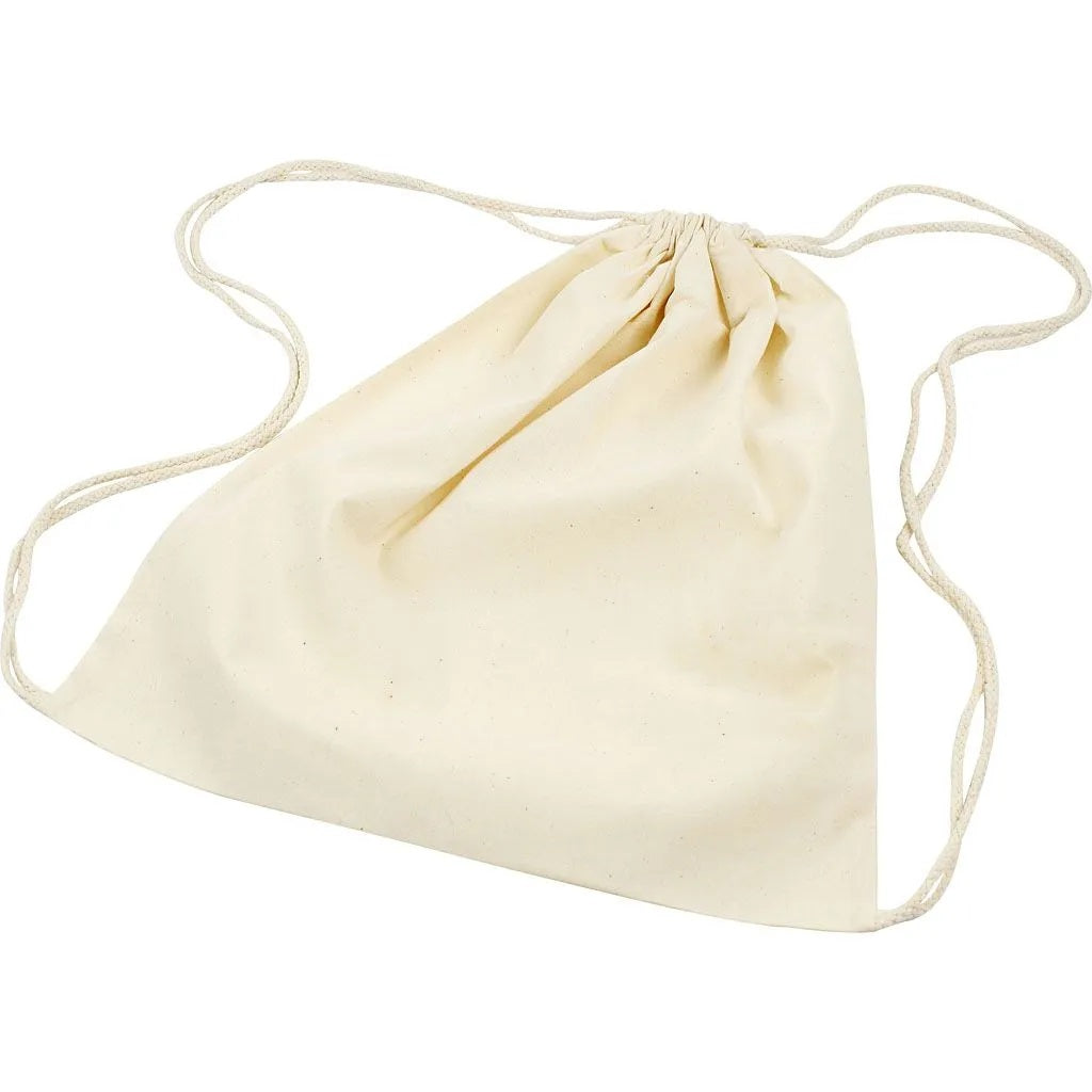 Creativ Drawstring Bag Light Natural Size 37x41 Cm 115 G Pack Of 3